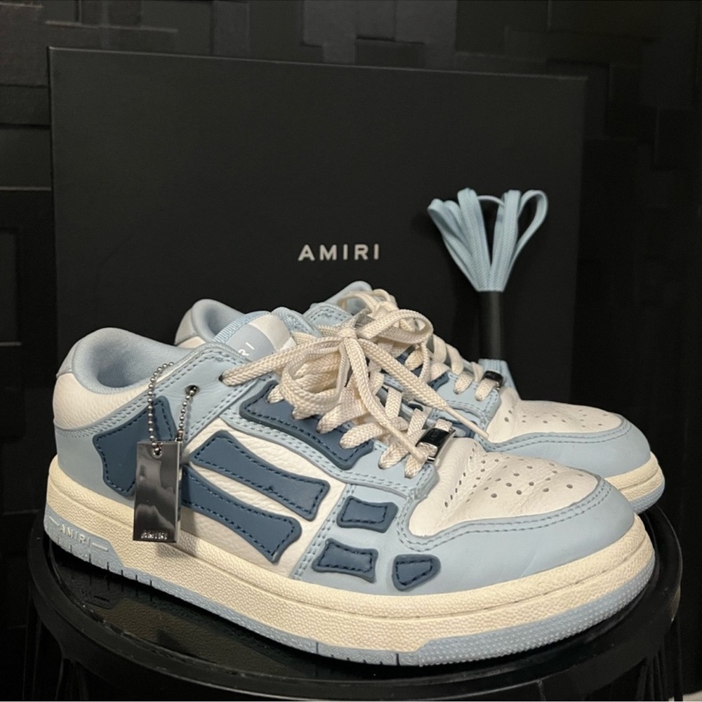 AMIRI Skel Top Low-Top Leather Sneakers